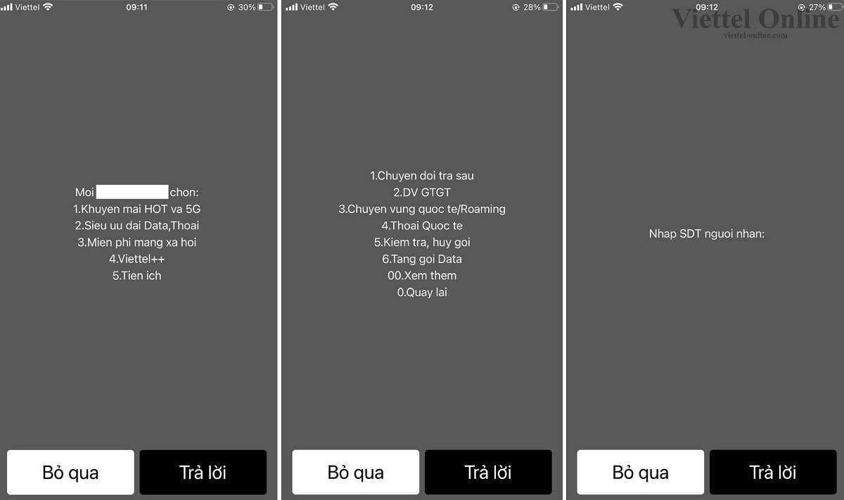 Cách tặng gói ST5K cho thuê bao khác bằng * 098