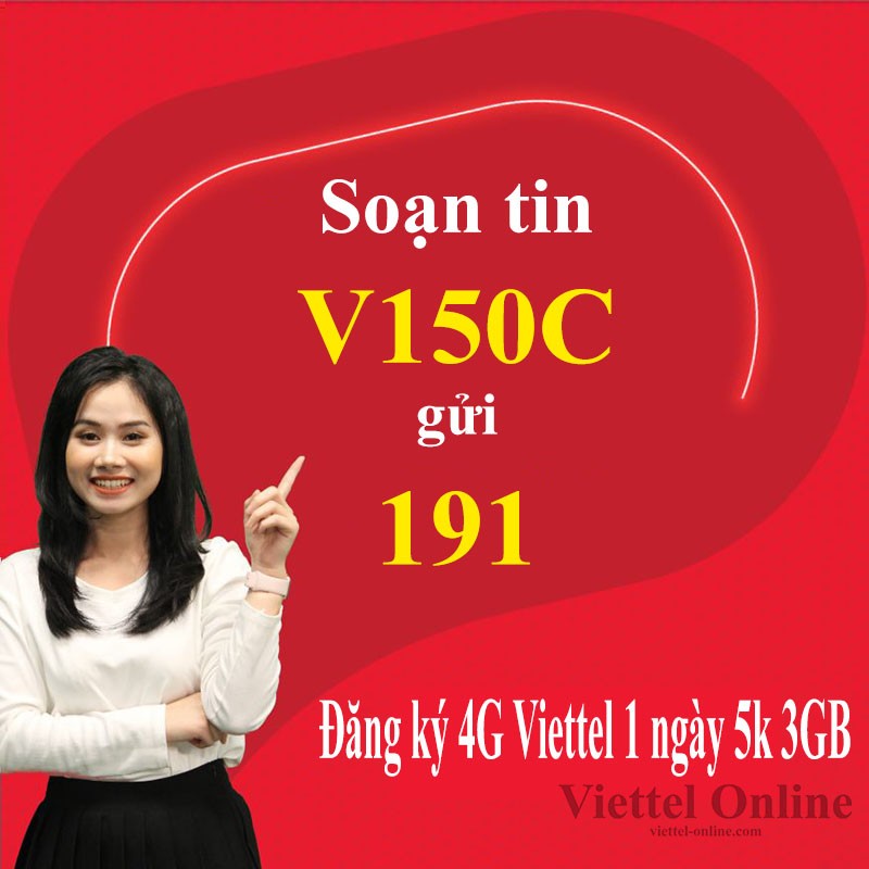 Đăng ký 4G Viettel 1 ngày 5k 3GB