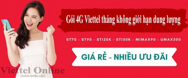 Hé lộ gói 4G Viettel tháng không giới hạn dung lượng, tốc độ cao