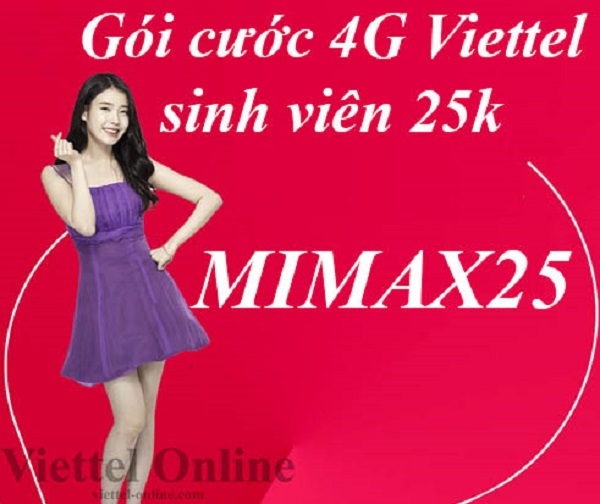 Gói cước 4G Viettel sinh viên 25k