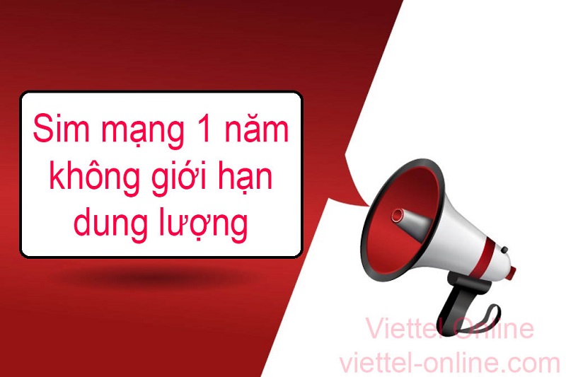 Sim mạng 1 năm không giới hạn dung lượng