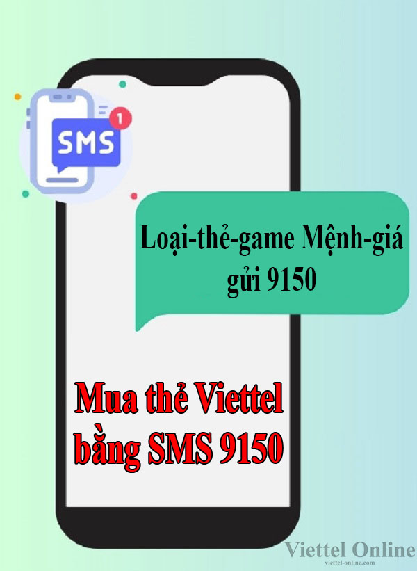 Mua thẻ Viettel bằng SMS 9150