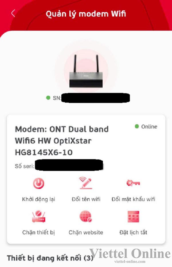 Thay đổi tên Wifi Viettel bằng điện thoại
